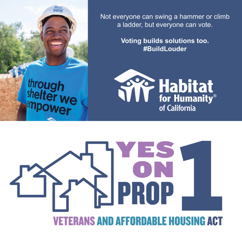 Vote Yes on Proposition 1 Habitat for Humanity California